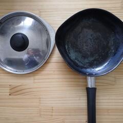 ◆決まりました◆　柳宗理 鉄製フライパン S（蓋つき）USED 