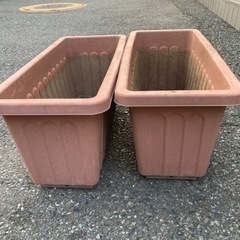 プランター2本　生活雑貨 家庭用品 ガーデニングの画像