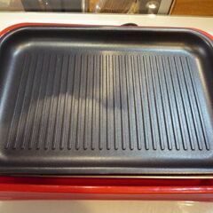 ROOMMATE 3ウェイ ホットプレート EB-RM8600H-RD 赤 焼肉/たこ焼き/平面プレート 外箱付き 調理家電 札幌市東区 新道東店の画像