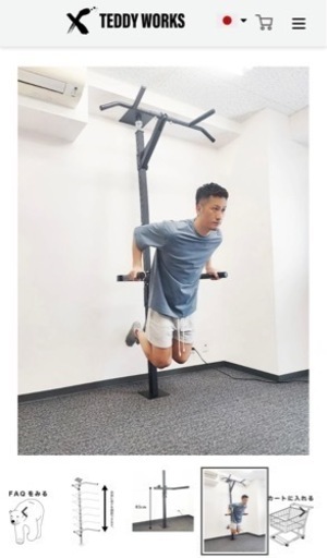 KENSUI 懸垂バー テディワークス スポーツ フィットネス、トレーニング