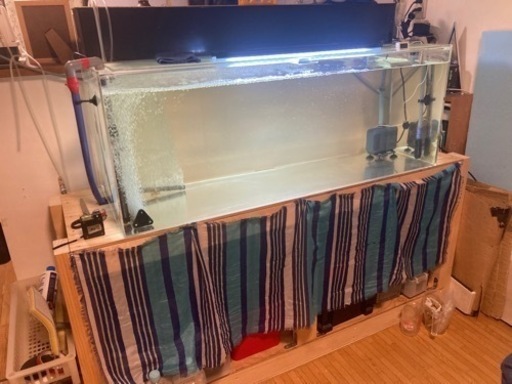 大型水槽1200規格水層です大型魚や熱帯魚、金魚、メダカなどにいかがですか？