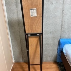 スタンドミラー 姿見 鏡 黒の画像