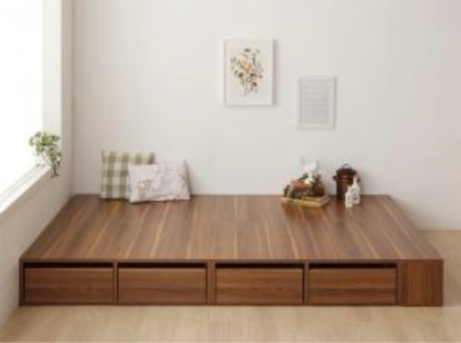 【美品】引き出し付セミダブルベッド(小上がり)