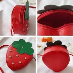 キッズいちごショルダーバッグ（新品）の画像