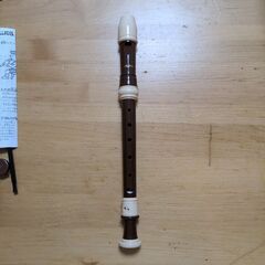 アクロス　ソプラノリコーダー　AULOS 104A （G）　ケース、グリス、掃除棒と説明書付きの画像