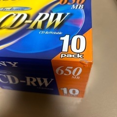ソニー　CD-RW 650MB 10×2セット
