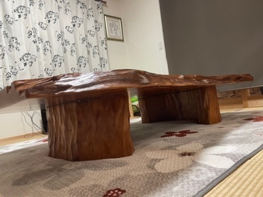 希少な屋久杉一枚木テーブル
