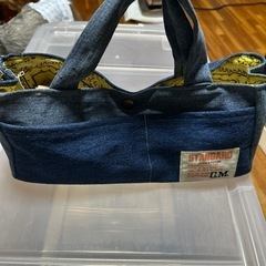 ハンドメイド デニム リメイク バッグ
