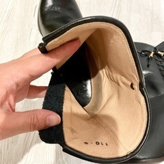 折り返しウエスタン風ショートブーツ　編み上げ　リボンの画像