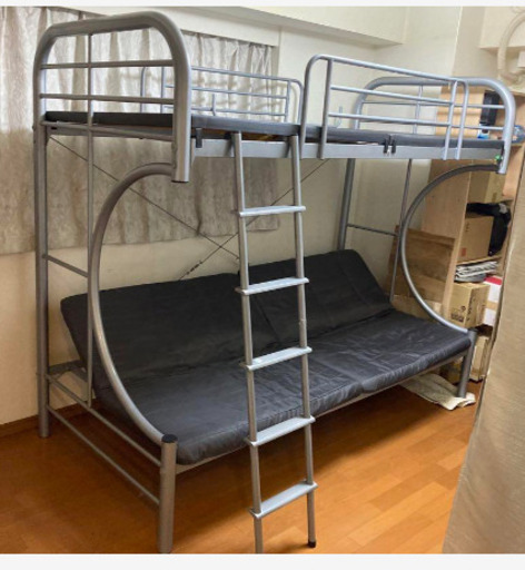 【お取引中】二段ベッド　下段はソファにもなります。