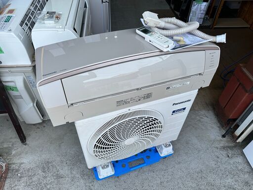 【動作保証あり】Panasonic Eolia 2017年 2.5kw 8畳用 冷暖房ルームエアコン CS-EX258C 自動フィルター清掃【管理KR453】