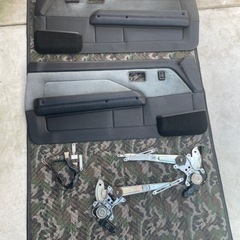 AE86 GT-APEX パワーウィンドウ内張セット　スイッチ