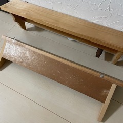 木製  ウォールシェルフ 2個セットの画像