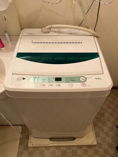 洗濯機4.5キロ　普通に使えます。