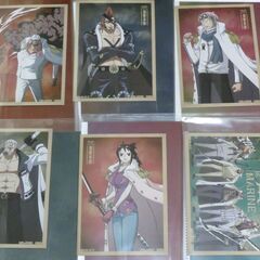 【６枚セット】一番くじ「ワンピース 絶対的正義」 クリアファイル＆ステッカー の画像