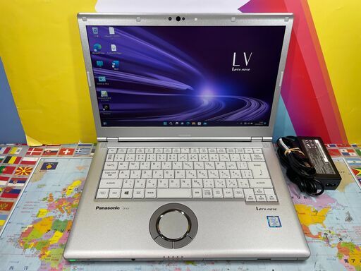 JC03421　美品 パナソニック CF-LV8 RDAVS 光学ドライブ レッツノート 14型大画面　ノートパソコン