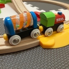 木製の電車　BRIO 33727 知育玩具の画像