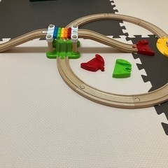 木製の電車　BRIO 33727 知育玩具の画像