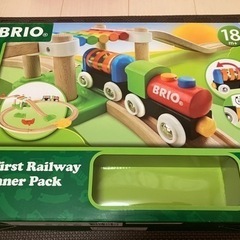 木製の電車　BRIO 33727 知育玩具の画像