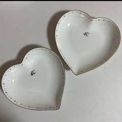 新品未使用　4℃ ペア　ハート型　プレート　定価3300円　生活雑貨 食器 の画像