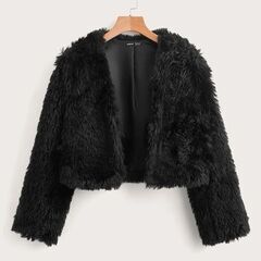 （値下げ）新品 SHEIN コート ソリッド オープンフロント ...