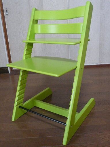 ●STOKKE 木製イス★ストッケ トリップトラップ ★ベビーセット・クッション付き背あて＆ガード付◎６ヶ月位～シリアルナンバー4～◎