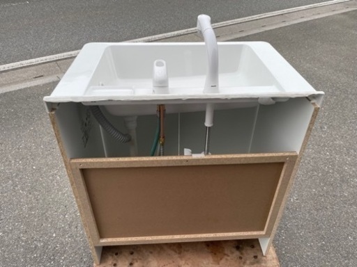 ■中古品 TOTO 洗面台 LDPB75BAGEN2B Vシリーズ 幅750 2枚扉 ■