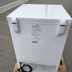 ■中古品 エクセレンス電気冷凍庫 冷凍ストッカー KF-100NF 2020年 100Ｌ 554ｘ554ｘ845ｍｍ 動作問題なし■の画像