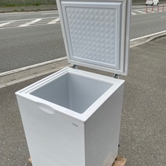 ■中古品 エクセレンス電気冷凍庫 冷凍ストッカー KF-100NF 2020年 100Ｌ 554ｘ554ｘ845ｍｍ 動作問題なし■の画像