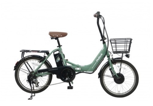 【美品】アルミ 20インチ 折りたたみ 電動自転車 シマノ 外装 6段変速 電動アシスト自転車