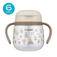 【美品】コンビ ラクマグ　ストローマグ　漏れないストロー combi