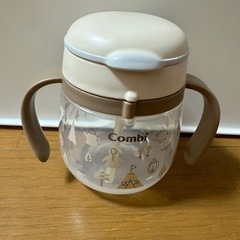 【美品】コンビ ラクマグ　ストローマグ　漏れないストロー combiの画像