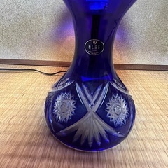 【商談中】エルベクリスタル　照明　ランプ　森のガラス　ダイヤモンドカット　切子の画像