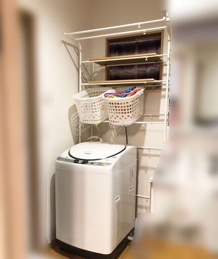 ランドリーラック　洗濯機上収納