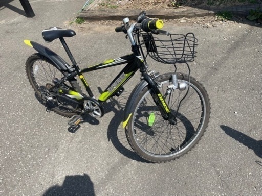 （手稲区）24インチ クロスバイク ライトグリーン　きれい目