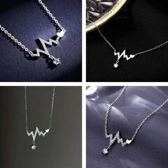 ハートビートシルバーネックレス（新品）の画像