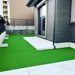 人工芝施工‼️お庭を年中緑で快適に‼️✨ − 鹿児島県