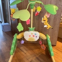  【お話し中】くまのプーさん 6way ジムに変身メリー 子供用...