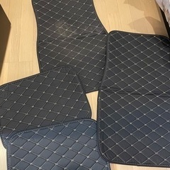  車用 フロアマット  ブラック ダイヤモンドデザイン