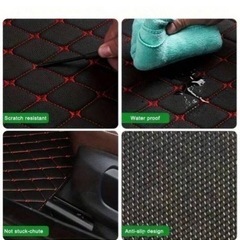  車用 フロアマット  ブラック ダイヤモンドデザインの画像