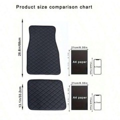  車用 フロアマット  ブラック ダイヤモンドデザインの画像