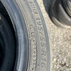 BRIDGESTONE ECOPIA EX20 夏タイヤ 195/55 R16 15年製 4本の画像