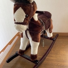 【お値下げ】木馬　乗馬　おもちゃの画像