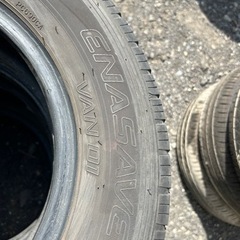 DUNLOP ENASAVE VAN01 夏タイヤ 165 R14 6P.R.LT 19年製 4本 バンタイヤの画像