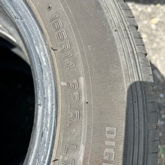 DUNLOP ENASAVE VAN01 夏タイヤ 165 R14 6P.R.LT 19年製 4本 バンタイヤの画像