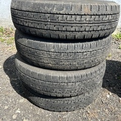 DUNLOP ENASAVE VAN01 夏タイヤ 165 R14 6P.R.LT 19年製 4本 バンタイヤの画像