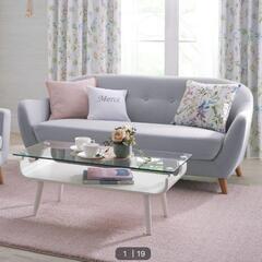 【値下げ可能ですのでご相談ください】グレー ニトリ ソファ 2人掛の画像