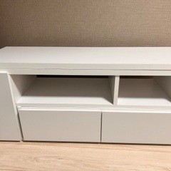 ロウヤ　lowya 伸縮式テレビボード　ホワイト