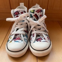 15センチ　コンバース　ハイカット　国旗