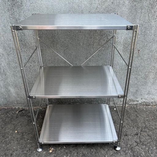 無印良品 ステンレスシェルフ ステンレス棚セット 幅56cm  3段 良品計画 MUJI オープンシェルフ ラック